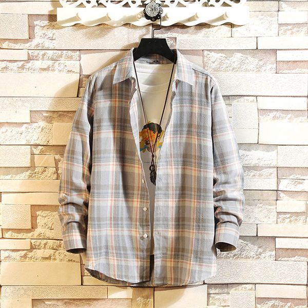 men's autumn winter casual slim plaid long sleeve shirts beach blouse, White;black
men's autumn winter casual slim plaid long sleeve shirts beach blouse, White;black