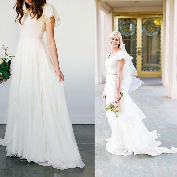 2019 short sleeves a line wedding dresses custom made tiered skirt beaded crystal beach garden wedding gown robe de mariee, White
2019 short sleeves a line wedding dresses custom made tiered skirt beaded crystal beach garden wedding gown robe de mariee, White