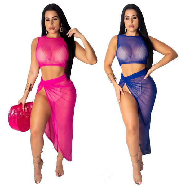 женщины 2 шт наборы лето crop top нерегулярное split юбка sheer сетки see through из двух частей костюмы партии club beach костюмы, White
женщины 2 шт наборы лето crop top нерегулярное split юбка sheer сетки see through из двух частей костюмы партии club beach костюмы, White