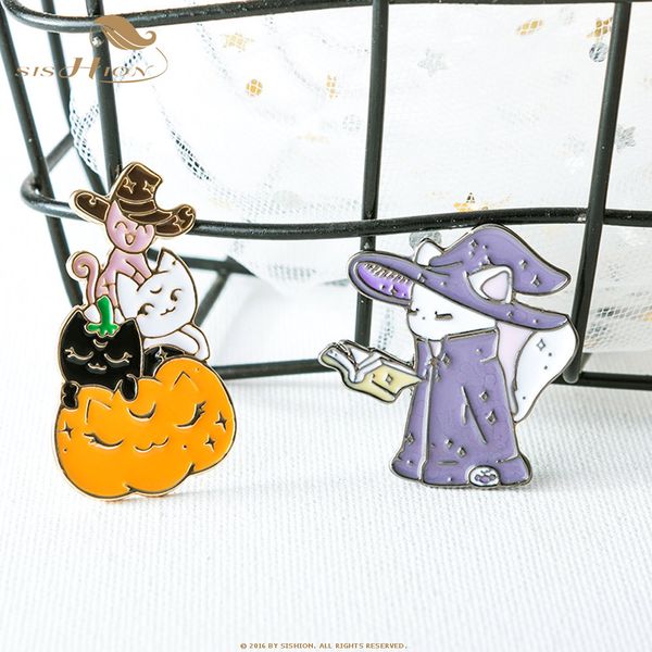 sishion new haloween sorcerer cat kitty pumpkin alloy dropping oil brooch funny badge clothes bag accessories female sp0628, Gray
sishion new haloween sorcerer cat kitty pumpkin alloy dropping oil brooch funny badge clothes bag accessories female sp0628, Gray
