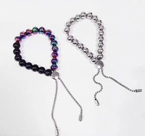 fashion- 316l titanium steel silver and colorful round beads charm bracelet for man bracelet jewelry gift drop shipping ps6207, Black
fashion- 316l titanium steel silver and colorful round beads charm bracelet for man bracelet jewelry gift drop shipping ps6207, Black