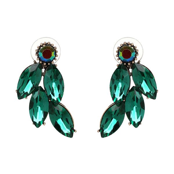 new green glass ear nails selling exquisite ornaments for left and right wings and earrings, Silver
new green glass ear nails selling exquisite ornaments for left and right wings and earrings, Silver
