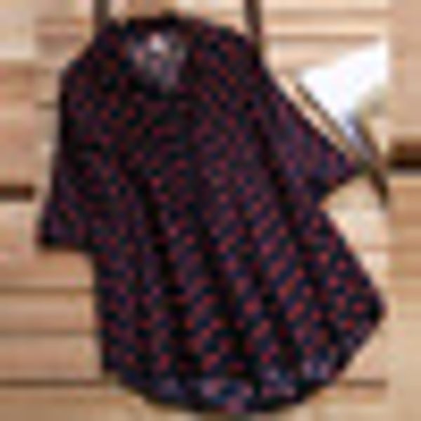cotton linen blouse standing collar women 3/4 sleeves dots sunscreen female blouse, White
cotton linen blouse standing collar women 3/4 sleeves dots sunscreen female blouse, White