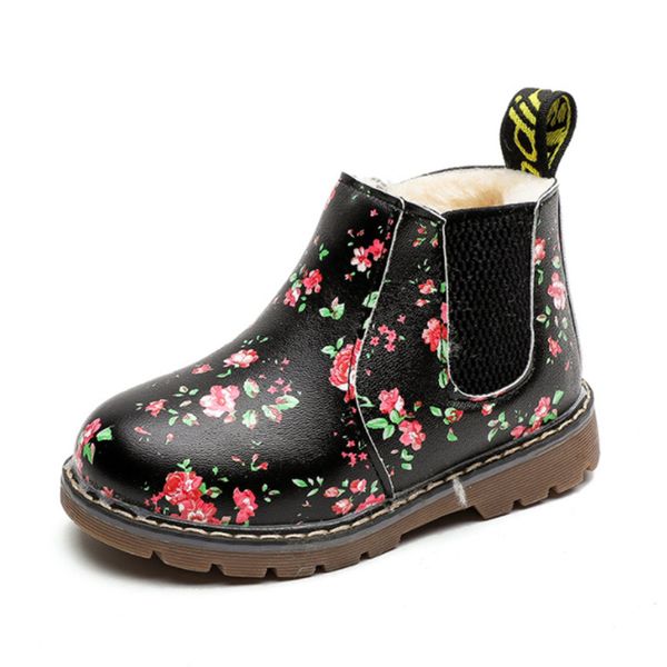 kids ankle boots girls floral flower print boots girls autumn martin children winter warm shoes size 21-36, Black;grey
kids ankle boots girls floral flower print boots girls autumn martin children winter warm shoes size 21-36, Black;grey