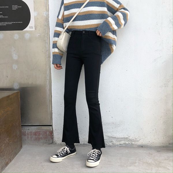 2020 jeans ladies casual korean version of the wild simple high waist was thin black slim stretch elastic micro speaker casual nine points p, Blue
2020 jeans ladies casual korean version of the wild simple high waist was thin black slim stretch elastic micro speaker casual nine points p, Blue