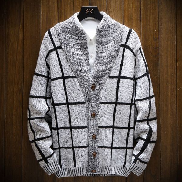 new arrival brand sweater men cardigans plaid v-neck korean fashion casual homme sweaters plus size -3xl male outerwear, White;black
new arrival brand sweater men cardigans plaid v-neck korean fashion casual homme sweaters plus size -3xl male outerwear, White;black