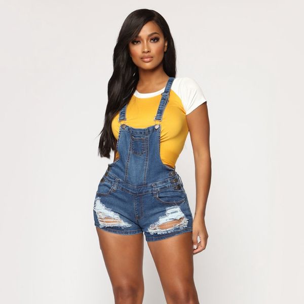 hole denim jumpsuit short women salopette rompers pocket bodycon summer jeans overalls casual fashion party club combishort, Black;white
hole denim jumpsuit short women salopette rompers pocket bodycon summer jeans overalls casual fashion party club combishort, Black;white