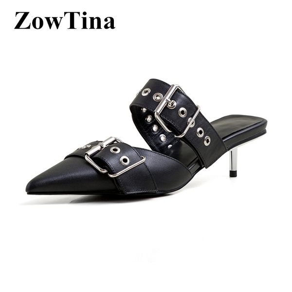 italy design women black leather mules shoes pointed toe studded med heels summer shoes white wedding strap zapatos femmes
italy design women black leather mules shoes pointed toe studded med heels summer shoes white wedding strap zapatos femmes