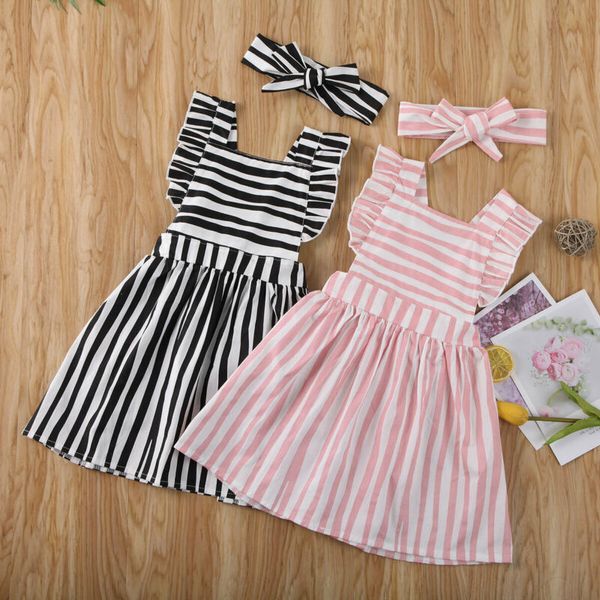 2pcs toddler kids baby girl princess tutu dress party sleeveless casual sundress