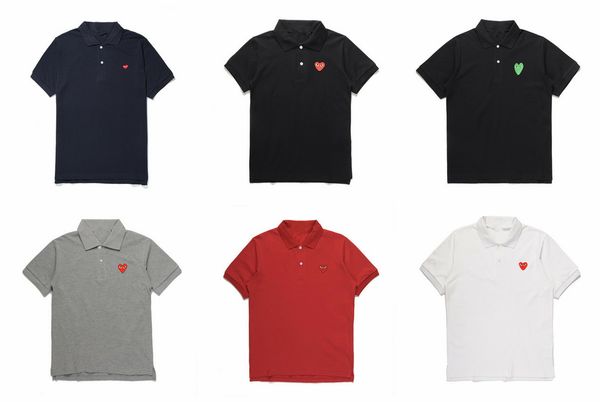 high quaity commes des garcons designer polo shirts holiday heart emoji men white cotton shirt with embroidered red heart polo, Black;blue
high quaity commes des garcons designer polo shirts holiday heart emoji men white cotton shirt with embroidered red heart polo, Black;blue