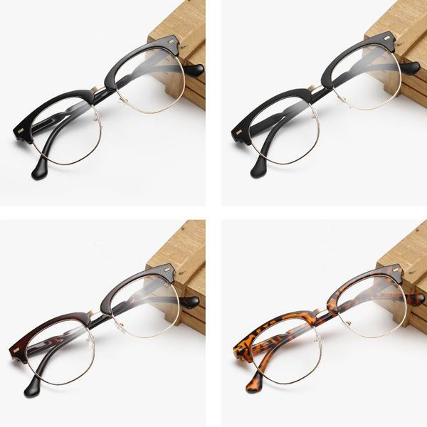 fashion women & men retro flat mirror semi-rimless clear lens glasses myopia frame anti-uv eyeglasses anti-uv spectacle plain glasses, White;black
fashion women & men retro flat mirror semi-rimless clear lens glasses myopia frame anti-uv eyeglasses anti-uv spectacle plain glasses, White;black