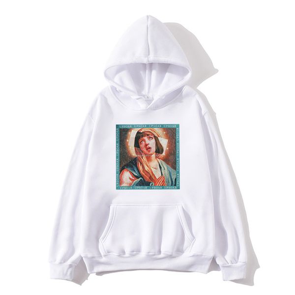 men's pulp fiction cotton fleece hoodies sweatshirts 2019 man virgin mary mia wallace sweatshirts hoodies comics hoodie, Black
men's pulp fiction cotton fleece hoodies sweatshirts 2019 man virgin mary mia wallace sweatshirts hoodies comics hoodie, Black