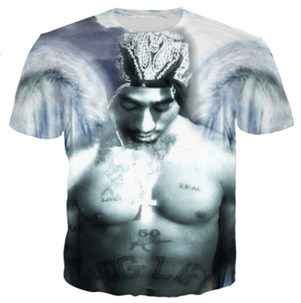 popular singer rapper tupac 2pac t shirt men women funny 3d print summer short sleeve o neck crewneck casual a213, White;black
popular singer rapper tupac 2pac t shirt men women funny 3d print summer short sleeve o neck crewneck casual a213, White;black