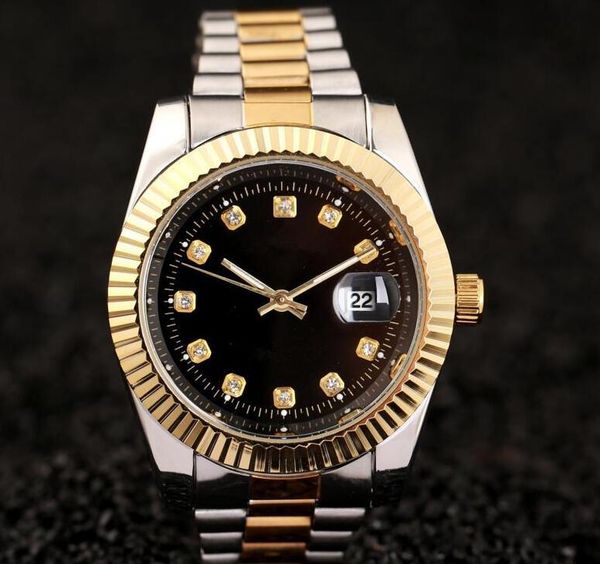 relogio masculino mens watches Luxury dress designer fashion Black Dial Calendar gold Bracelet Folding Clasp Master Male gifts couples
relogio masculino mens watches Luxury dress designer fashion Black Dial Calendar gold Bracelet Folding Clasp Master Male gifts couples