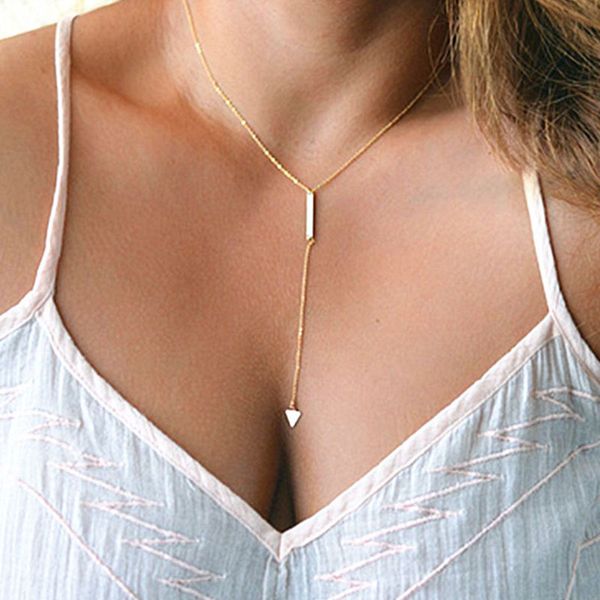 simple vintage style geometric triangle pendant necklace for women elegant gold chains necklaces jewelry ladies fashion jewelry yn11, Silver
simple vintage style geometric triangle pendant necklace for women elegant gold chains necklaces jewelry ladies fashion jewelry yn11, Silver