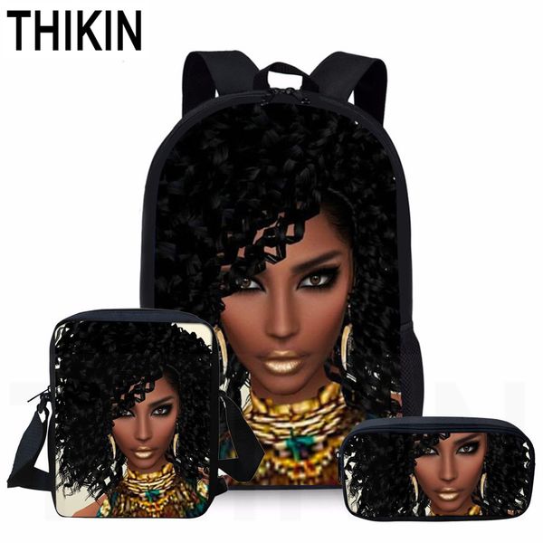 thikin art african girl print school bag 3set for teenage boys girls student school backpack casual book bag mochila wholesale
thikin art african girl print school bag 3set for teenage boys girls student school backpack casual book bag mochila wholesale