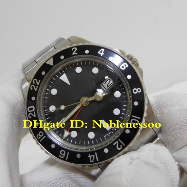 3 Color Men's Vintage Watches 70's Black Bezel 40mm Edition R-gmt Ref.1675 Vintage Bp Factory 2813 Men Automatic Watch