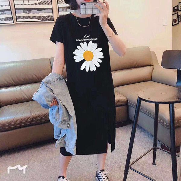 100% cotton o-neck short sleeve women 2020 long t-shirt dress summer clothe new fashion printing loose gray black tee shirt, White
100% cotton o-neck short sleeve women 2020 long t-shirt dress summer clothe new fashion printing loose gray black tee shirt, White