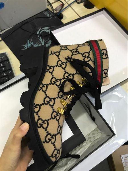 with box) popular brands 2019 winter new designers 583349 women wool and tweed ankle boot ladies fashion luxury boots large s, Black
with box) popular brands 2019 winter new designers 583349 women wool and tweed ankle boot ladies fashion luxury boots large s, Black