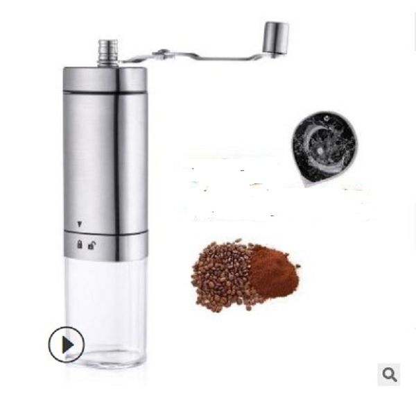 2020 creative new triangle hand coffee machine stainless steel household hand coffee grinder coffee mill