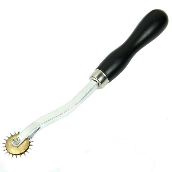 black handle diy tool pricking wheel leather sewing needle spacing paper craft tool roulette 4mm
black handle diy tool pricking wheel leather sewing needle spacing paper craft tool roulette 4mm