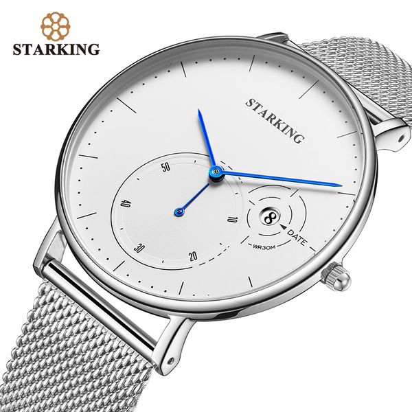 starking simple watches men steel stainless silver mesh band watch male quartz wristwatches with auto date display relogios 3atm, Slivery;brown
starking simple watches men steel stainless silver mesh band watch male quartz wristwatches with auto date display relogios 3atm, Slivery;brown