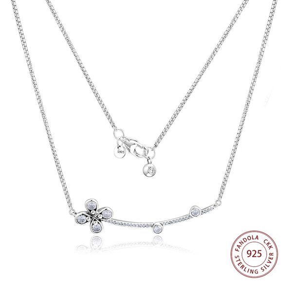2019 spring four-petal flower necklace 925 sterling silver chain 50cm pendant necklaces for women original jewelry collar mujer
2019 spring four-petal flower necklace 925 sterling silver chain 50cm pendant necklaces for women original jewelry collar mujer