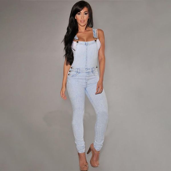 2019 new fashion women casual commuter fashion elastic one-piece denim overalls women's jeans light cowboy c1222, Blue
2019 new fashion women casual commuter fashion elastic one-piece denim overalls women's jeans light cowboy c1222, Blue