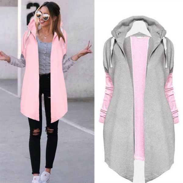 autumn winter women cardigan coat long sleeve sweatshirt spliced color jacket ladies casual outwear fdc99, Black;brown
autumn winter women cardigan coat long sleeve sweatshirt spliced color jacket ladies casual outwear fdc99, Black;brown