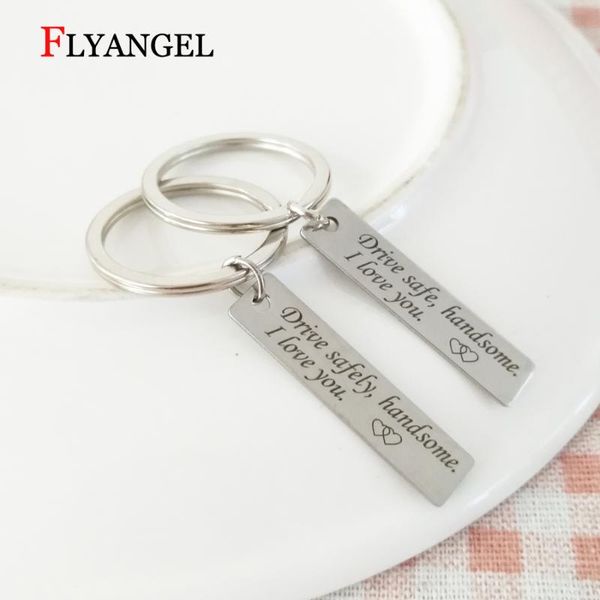 fashion drive safe/safely handsome i love you keychain keyring jewelry for boyfriend husband men's car key accessories gifts, Silver
fashion drive safe/safely handsome i love you keychain keyring jewelry for boyfriend husband men's car key accessories gifts, Silver