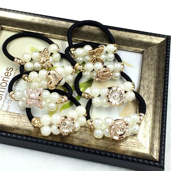 elastic rubber band women headwear fashion hairband pearl wire flower ponytail holder scrunchy hair rope hair accessory randomly, Slivery;white
elastic rubber band women headwear fashion hairband pearl wire flower ponytail holder scrunchy hair rope hair accessory randomly, Slivery;white