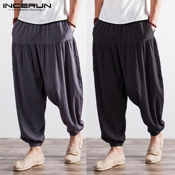 incerun men harem pants hip-hop streetwear solid loose trousers men casual elastic waist joggers pantalon hombre 2019 plus size, Black
incerun men harem pants hip-hop streetwear solid loose trousers men casual elastic waist joggers pantalon hombre 2019 plus size, Black