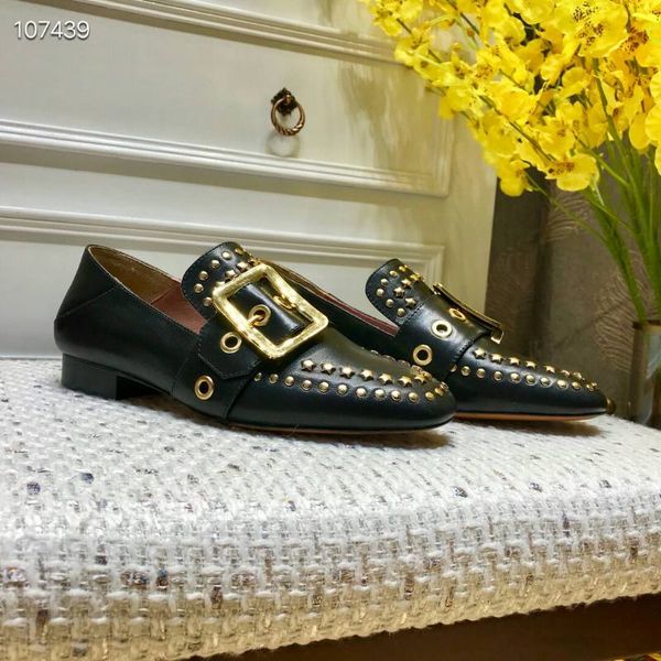 2020 new arrival fashion style women shoes luxury design genuine leather buckle rivet dress shoes size:woman35~40, Black
2020 new arrival fashion style women shoes luxury design genuine leather buckle rivet dress shoes size:woman35~40, Black