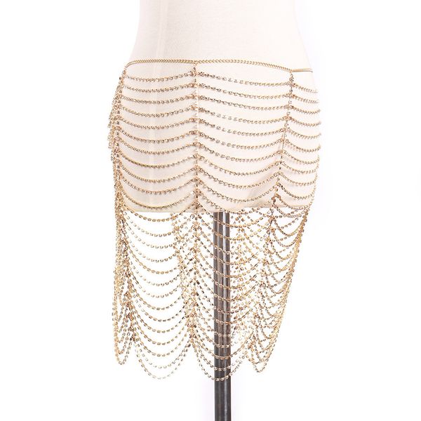 new super glittering beautiful full rhinestones multi layer waist fashion body chain jewelry, Silver
new super glittering beautiful full rhinestones multi layer waist fashion body chain jewelry, Silver