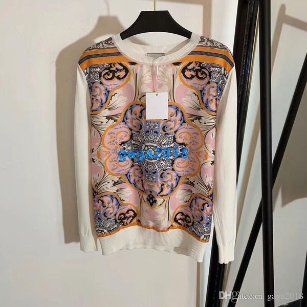 high end женщины девушки рубашка калейдоскоп печати круглый вырез с длинным рукавом вязаная блузка повседневная толстовка париж мода дизайн, Black
high end женщины девушки рубашка калейдоскоп печати круглый вырез с длинным рукавом вязаная блузка повседневная толстовка париж мода дизайн, Black