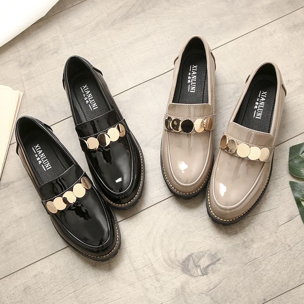 british style harajuku single shoes female 2019 new wild korean version of lok fu shoes students black work flat shoes size 33-42
british style harajuku single shoes female 2019 new wild korean version of lok fu shoes students black work flat shoes size 33-42