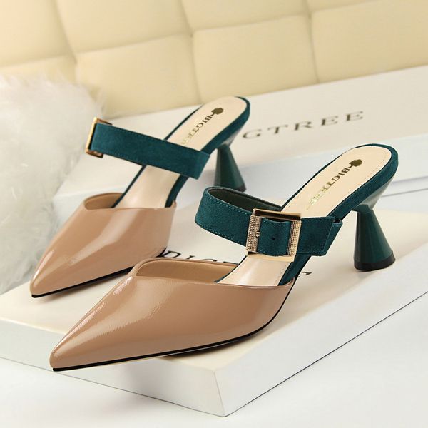 bigtree shoes women pumps patent leather high heels new women shoes kitten heels slippers party ladies, Black
bigtree shoes women pumps patent leather high heels new women shoes kitten heels slippers party ladies, Black