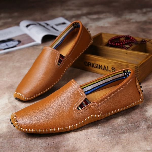 men spring peas shoes british style men's casual shoes moccasins genuine leather flats zapatos hombre loafers footwear *930, Black
men spring peas shoes british style men's casual shoes moccasins genuine leather flats zapatos hombre loafers footwear *930, Black