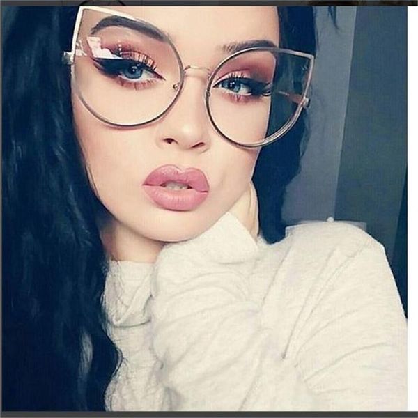 oversized cat eye glasses women optical glasses frames big spectacles female grade transparent clear lens gafas oculos, Silver
oversized cat eye glasses women optical glasses frames big spectacles female grade transparent clear lens gafas oculos, Silver