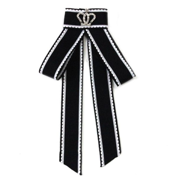 new 1pc women british style classic bowknot brooch pin glitter rhinestone crown decor lace trim collar necktie, Black;blue
new 1pc women british style classic bowknot brooch pin glitter rhinestone crown decor lace trim collar necktie, Black;blue