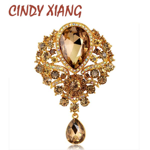 cindy xiang large crystal water-drop brooches for women vintage fashion pendant style elegant wedding pins party jewelry brooch
cindy xiang large crystal water-drop brooches for women vintage fashion pendant style elegant wedding pins party jewelry brooch