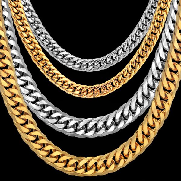 men's necklace thick gold/silver color stainless steel male cuban link chains necklaces for men hip hop jewelry
men's necklace thick gold/silver color stainless steel male cuban link chains necklaces for men hip hop jewelry