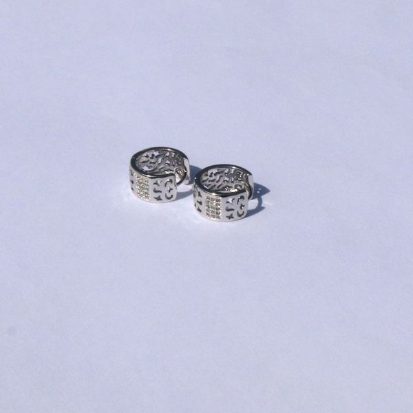 classic 18 kt white solid fine gold plated micro pave cz crystal petite huggie hoop earrings, Silver
classic 18 kt white solid fine gold plated micro pave cz crystal petite huggie hoop earrings, Silver