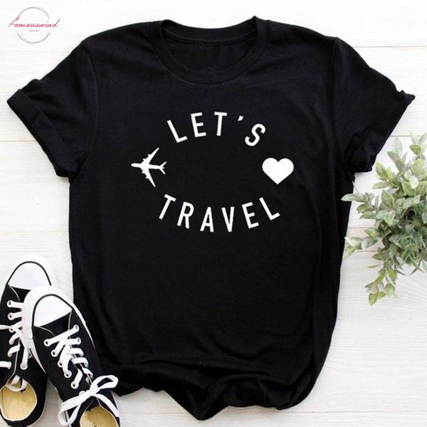 lets travel women tshirt cotton casual o neck t shirt gift for lady yong girl cool couple wear tee, White
lets travel women tshirt cotton casual o neck t shirt gift for lady yong girl cool couple wear tee, White