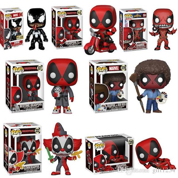 

2019 funko pop deadpool bedtime pvc action figure collectible model kids toys for chlidren birthday christmas gifts