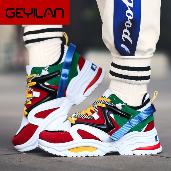 four seasons casual couple dad shees fashion thick sole harajuku sneakers men big size mixed colors chunky shoes male, Black
four seasons casual couple dad shees fashion thick sole harajuku sneakers men big size mixed colors chunky shoes male, Black