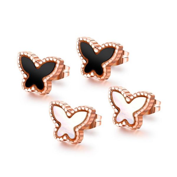 new trendy fashion luxury designer cute lovely rose gold titanium butterfly stud earrings for woman girls, Golden;silver
new trendy fashion luxury designer cute lovely rose gold titanium butterfly stud earrings for woman girls, Golden;silver