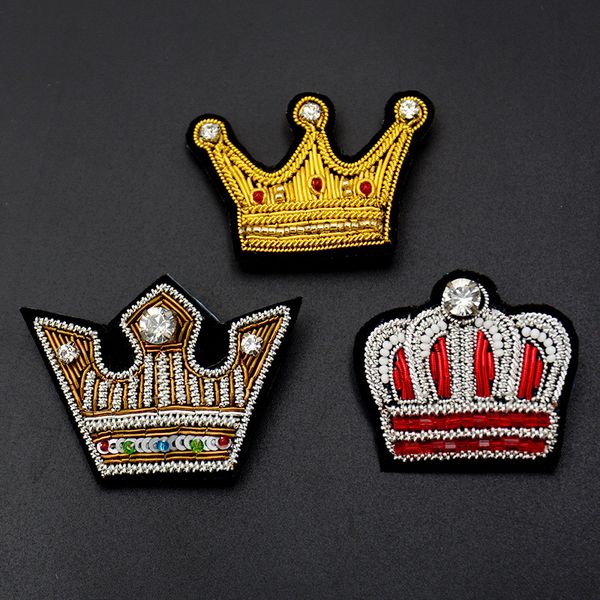 gugutree india silk embroidery crown patch animal cartoon patches badges applique patches for clothing sk-11, Black
gugutree india silk embroidery crown patch animal cartoon patches badges applique patches for clothing sk-11, Black
