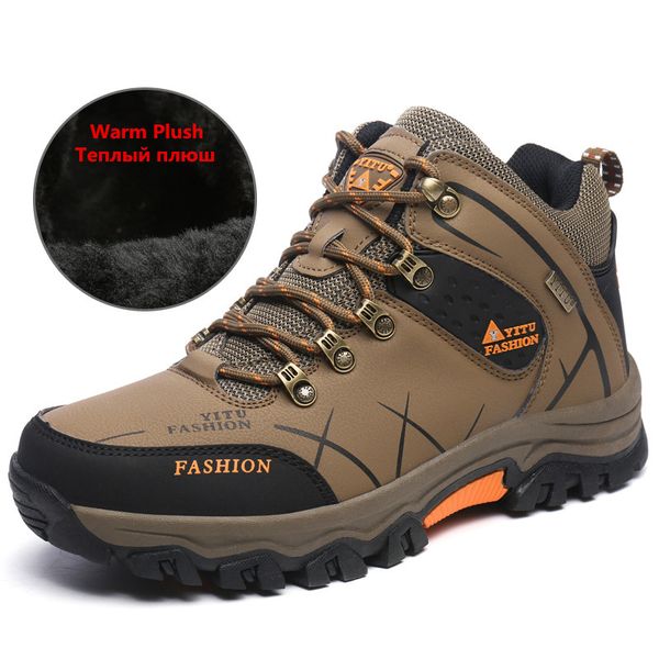 new men winter snow boots fur warm men's boots waterproof sneakers outdoor male hiking boots work shoes size 39-47, Black
new men winter snow boots fur warm men's boots waterproof sneakers outdoor male hiking boots work shoes size 39-47, Black