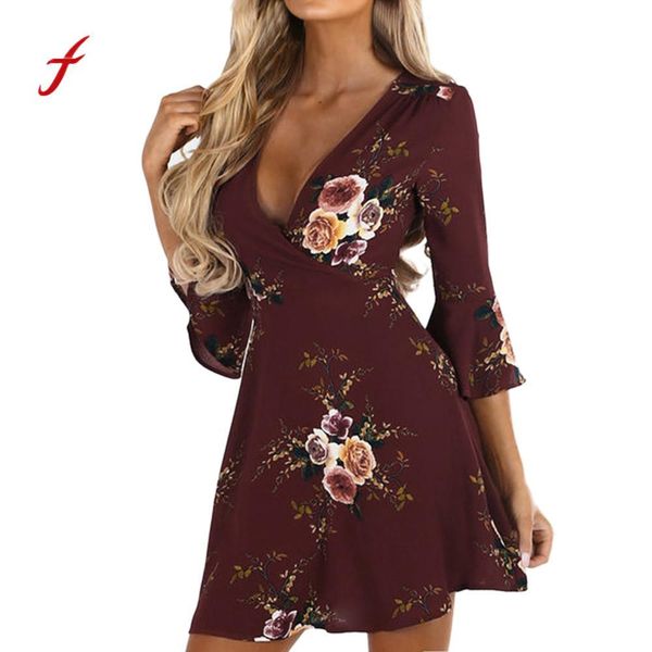 2018 dress female women casual flare three quarter sleeve print floral ladies mini dresses dropshipping vestidos robe, Black;gray
2018 dress female women casual flare three quarter sleeve print floral ladies mini dresses dropshipping vestidos robe, Black;gray